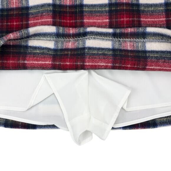 NWT ABERCROMBIE & FITCH Scarlett Wool Blend Mini Skort Size Large - Picture 4 of 5